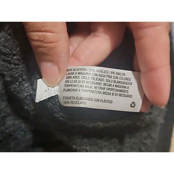 Mossimo Supply Co Women’s XXL Gray Cable Knit Cowl Neck Long Sweater - Picture 7 of 7